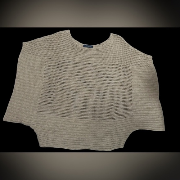 Christopher Fisher Knit 100% Cotton Sweater w/ Oversized Arms Women’s XS Tan - Picture 5 of 6
